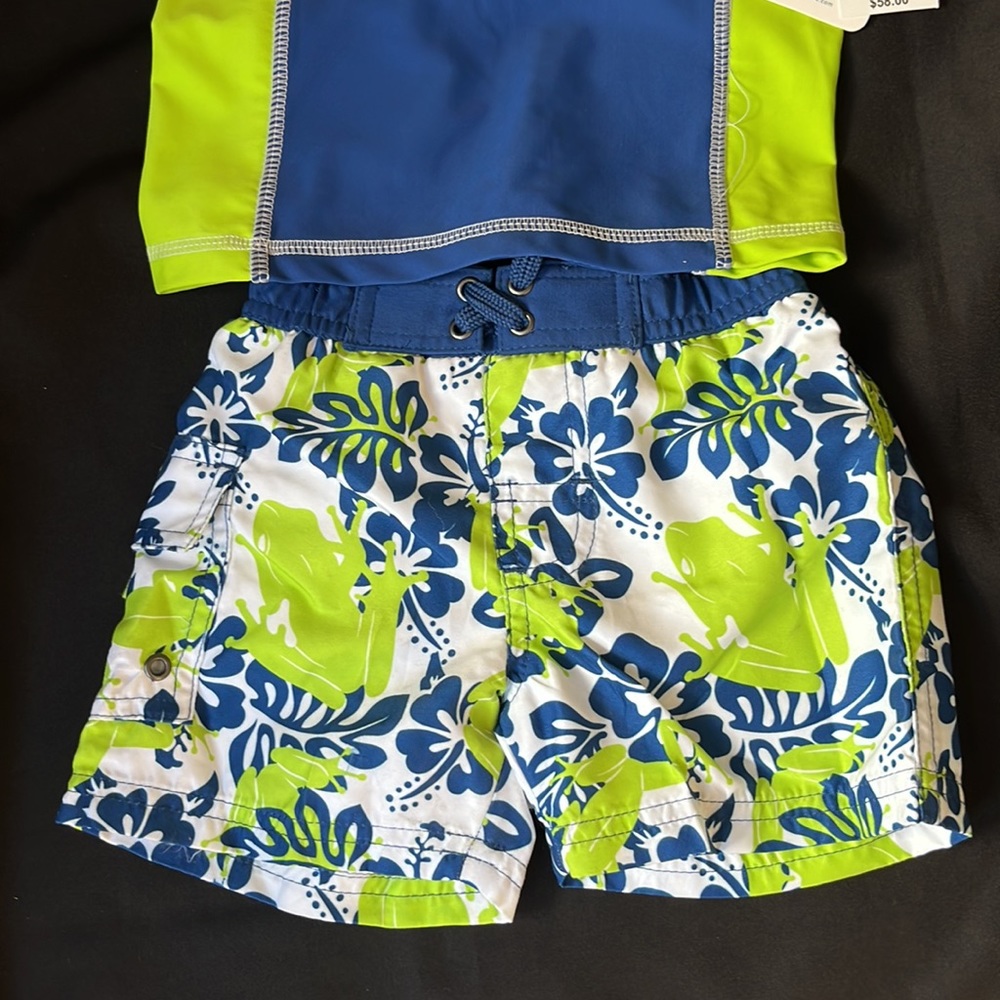 NWT CABANA LIFE BOYS 2PC RASHGUARD SET SIZE 18M-24M - Picture 2 of 6